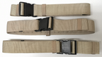 3 Army Webbing Belts British Desert with Quick Release Buckles