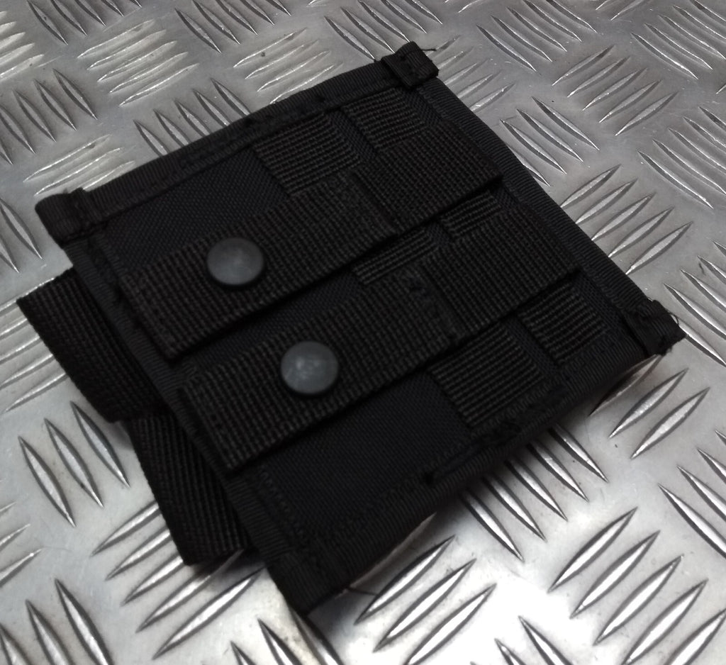 Double Mag Holder Molle Compatible Stealth Black Spec Security Detail
