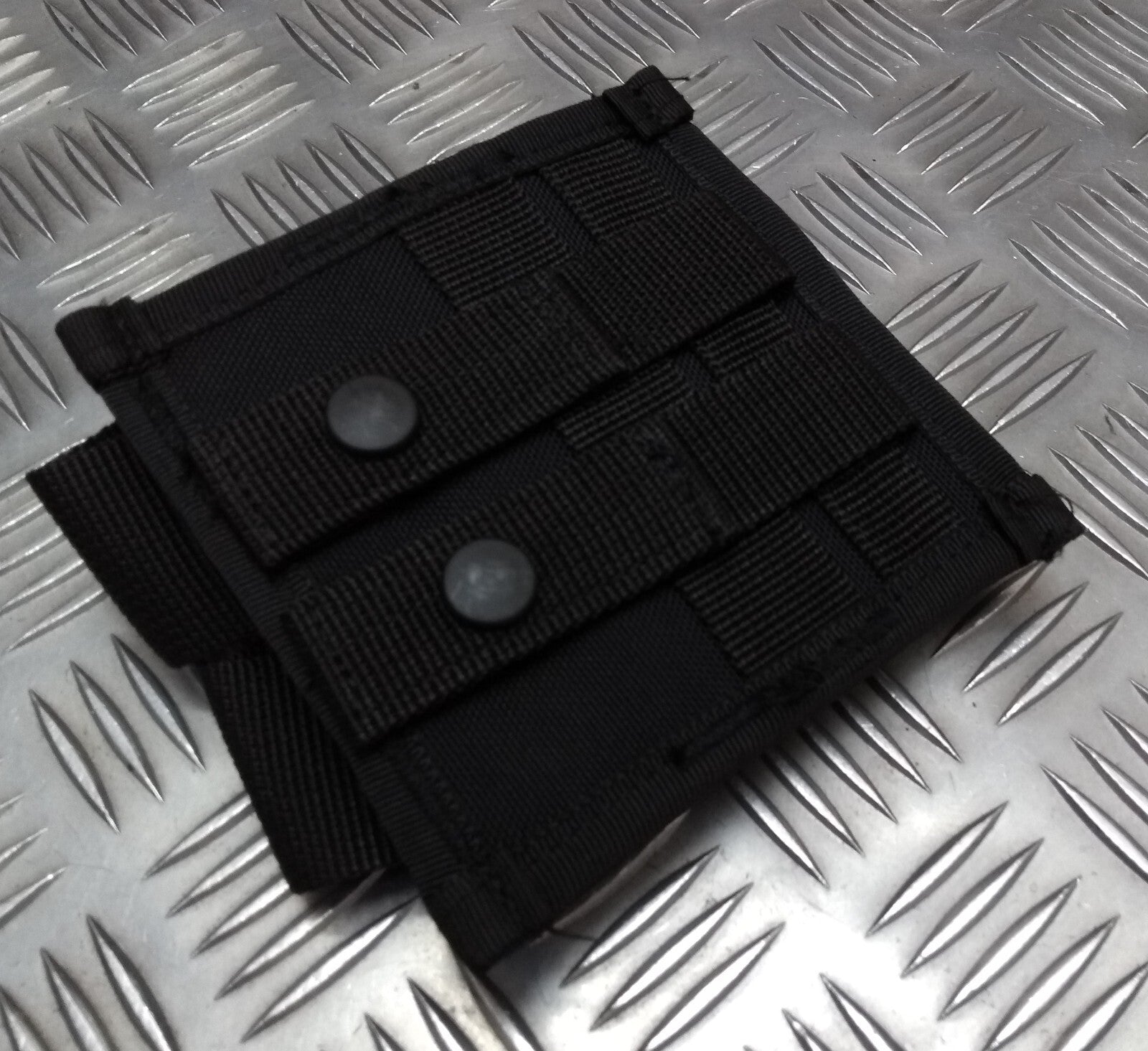 Double Mag Holder Molle Compatible Stealth Black Spec Security Detail