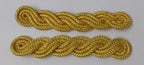 Gold Cords Shoulder British Made Army Issue no Rank Insignia Ceremonial