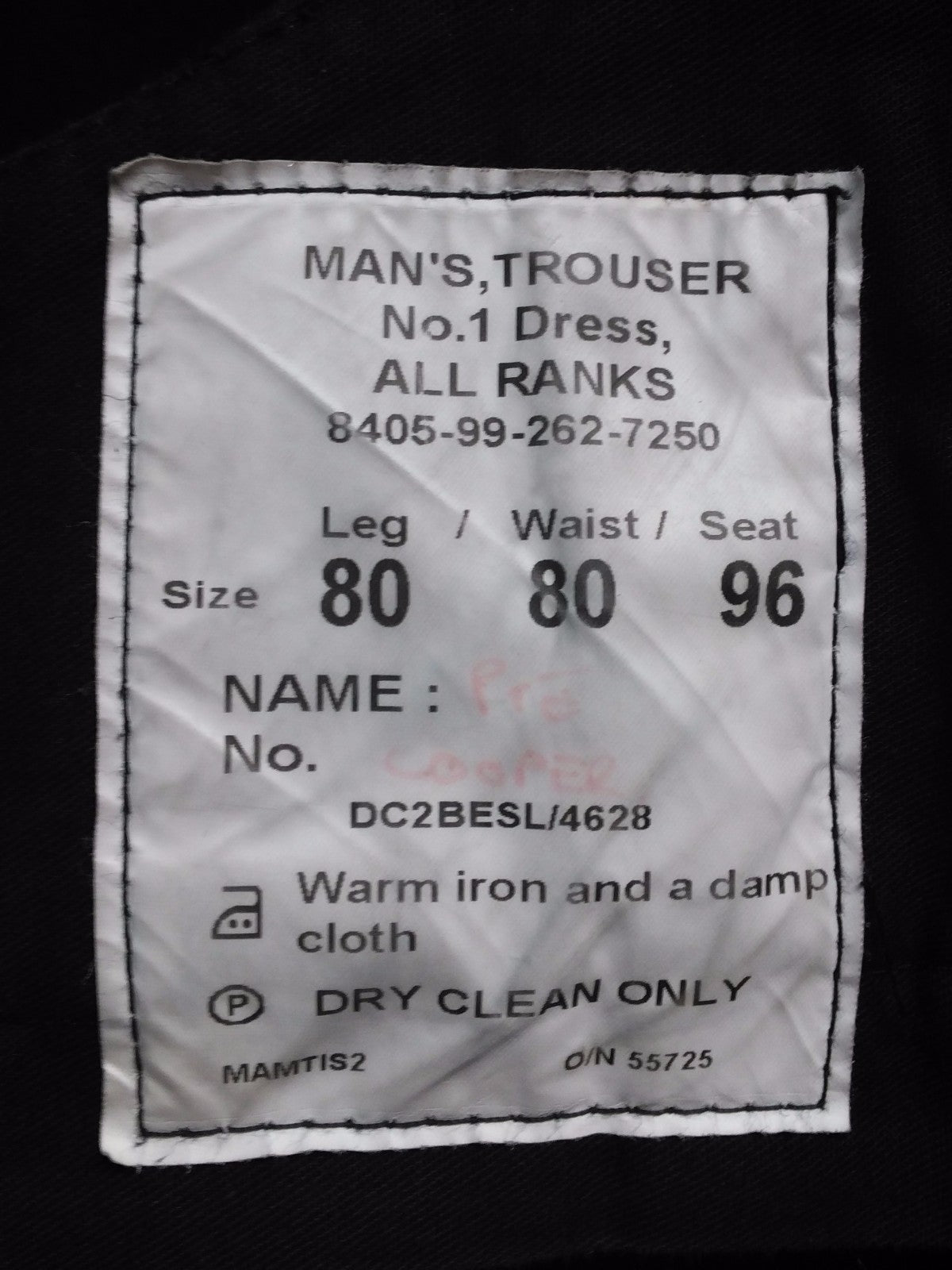 RLC No1 All Ranks Dress Trousers Double Red Stripe Genuine British Army Uniform