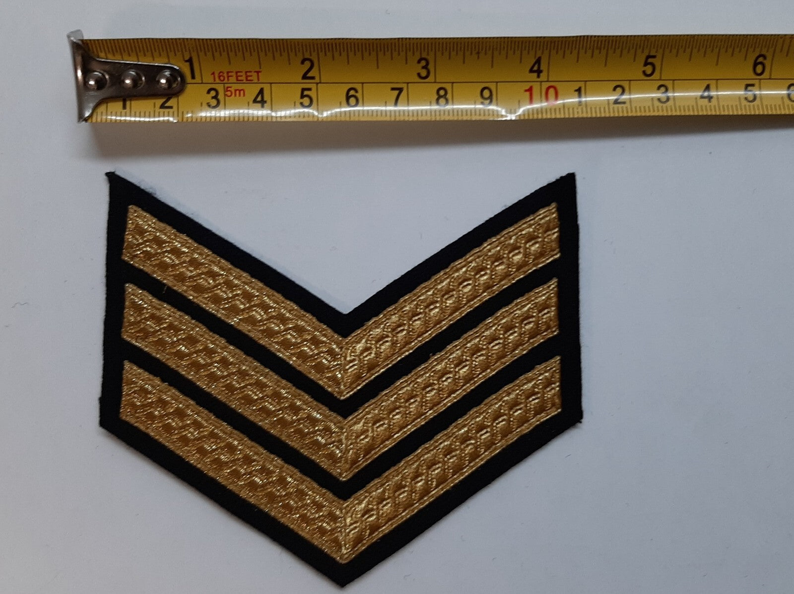 Mess Kit Chevrons 3 Gold Bar British Assorted Back Colours