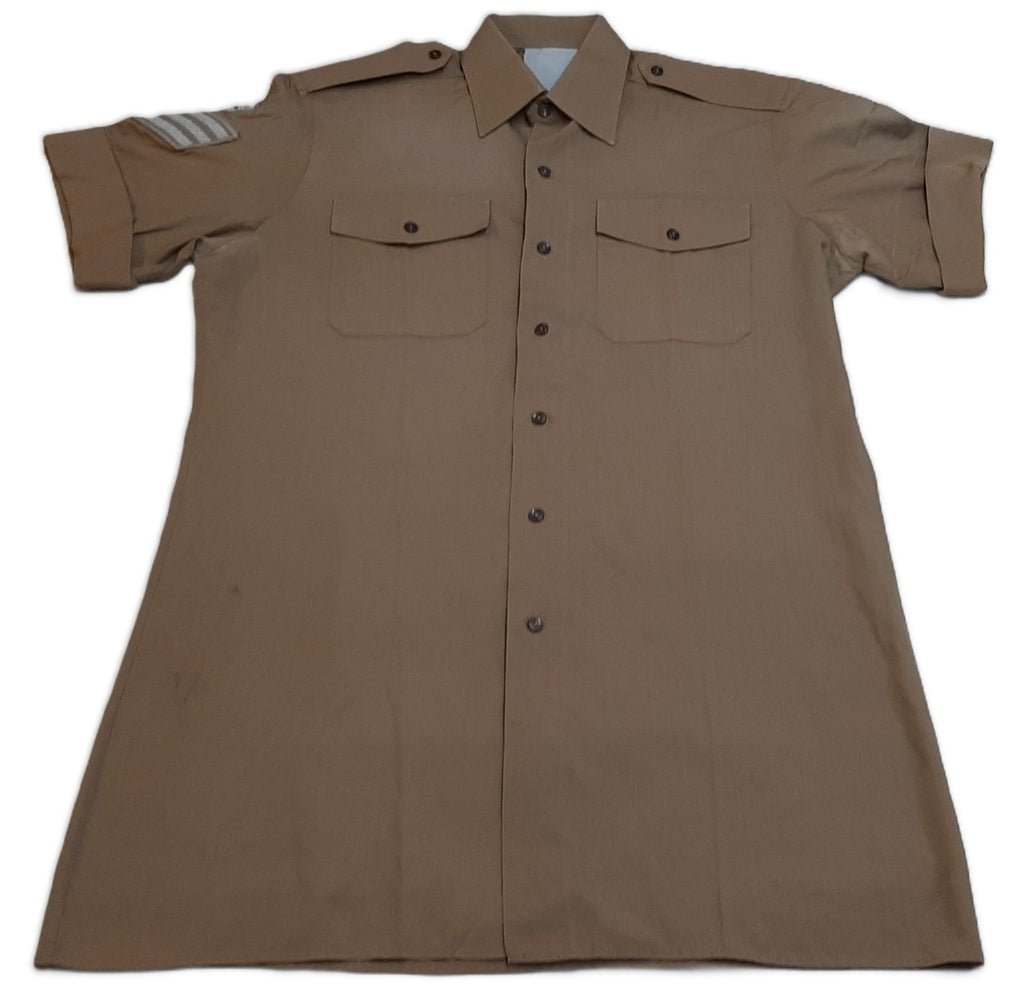 Army Style Khaki Shirt British Dress Size Collar 37cm