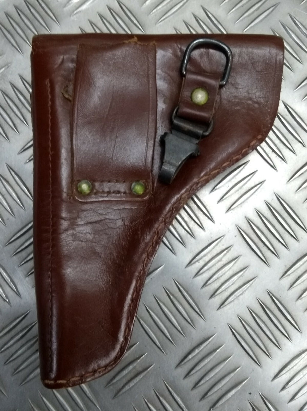 Vintage Holster Leather Unknown Pistol Side Arm Holster Faulty