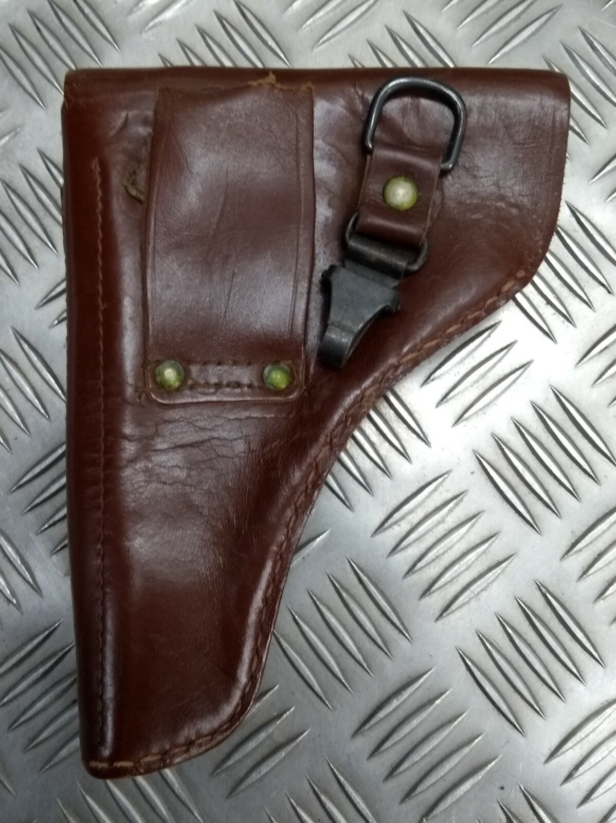 Vintage Holster Leather Unknown Pistol Side Arm Holster Faulty