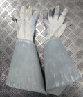 British Army Household Cavalry White Leather Gauntlet Parade Gloves Size 9