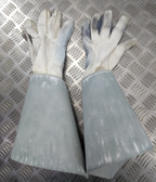 British Army Household Cavalry White Leather Gauntlet Parade Gloves Size 9