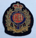 Royal Engineers Club House Blazer Badge Queen's Crown Hand Embroidered RE Patch