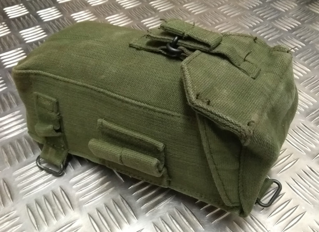 Genuine British Issue 58 Patt OD Green Falklands Type Ammo Pouch Left