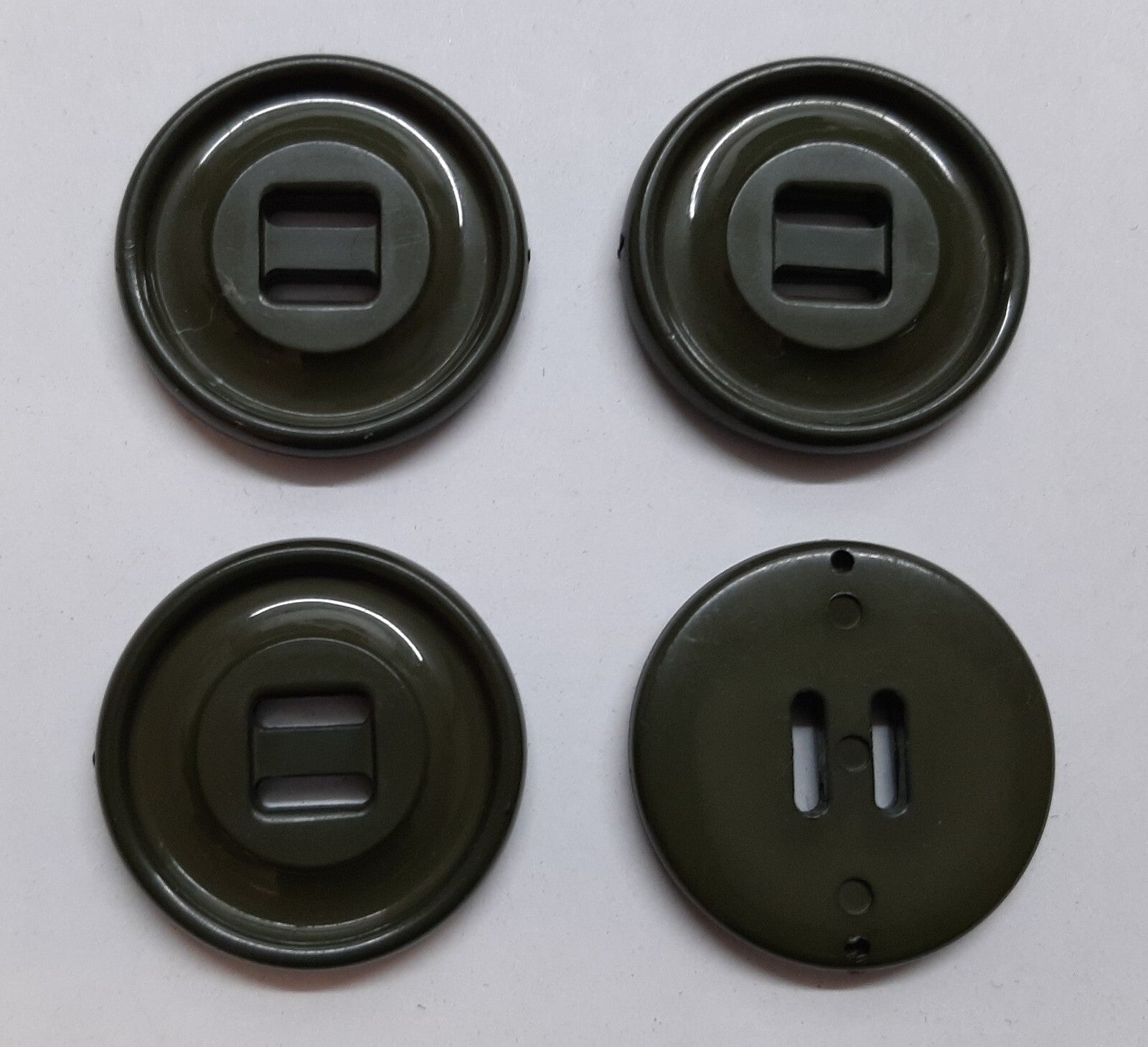 Double Slot Buttons UK Made for Parkas and Smocks