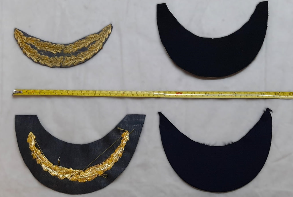 Assorted Hat Garnish British Made Peak Dress Cap Asst Ranks Job Lot