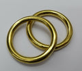 Genuine British Army Horse Guards & H Cav 1" Brass Bridle Rings 1 Pair STD182