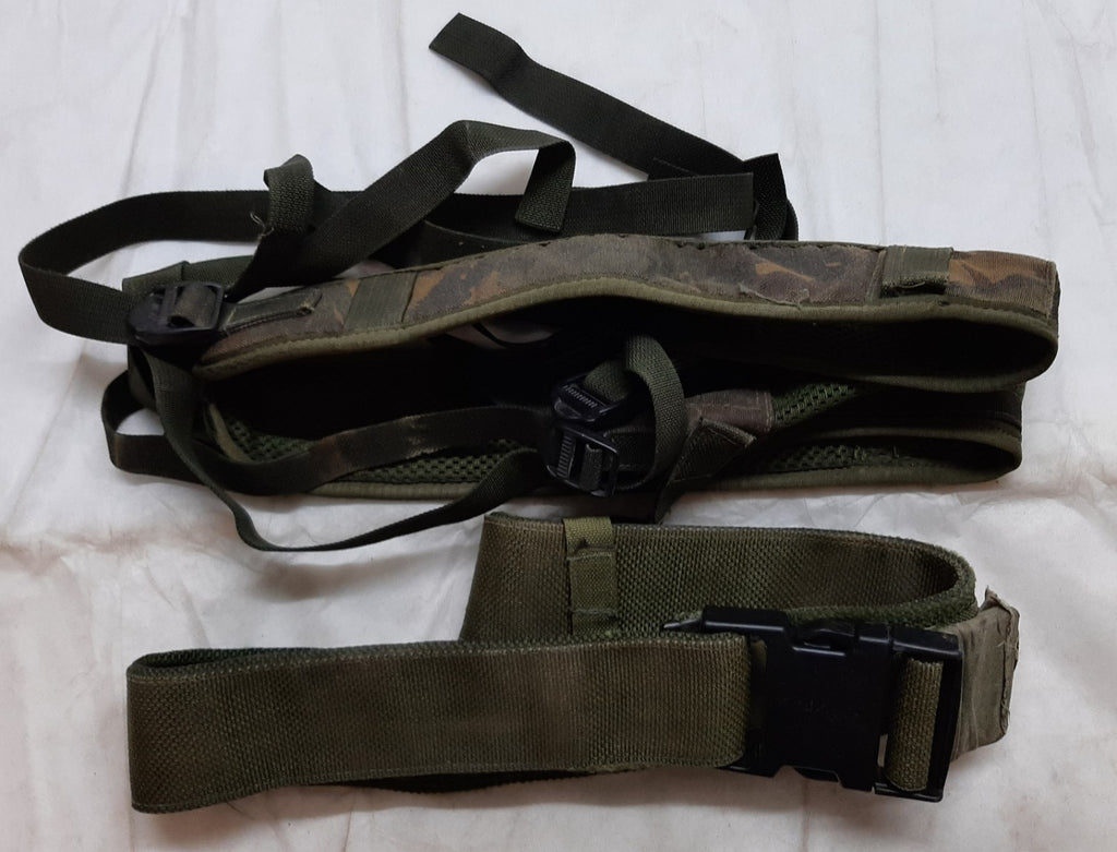 DPM Yoke & OD Green Waist Belt British Army Assault webbing Infrared Reflective