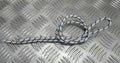 Genuine British Made Ceremonial & Parade Silver Blue Fleck Cord 1M RC11