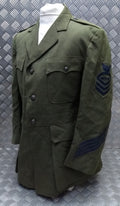 Vintage USN Jacket Wool Serge United States Navy Naval Uniform Tunic No Belt