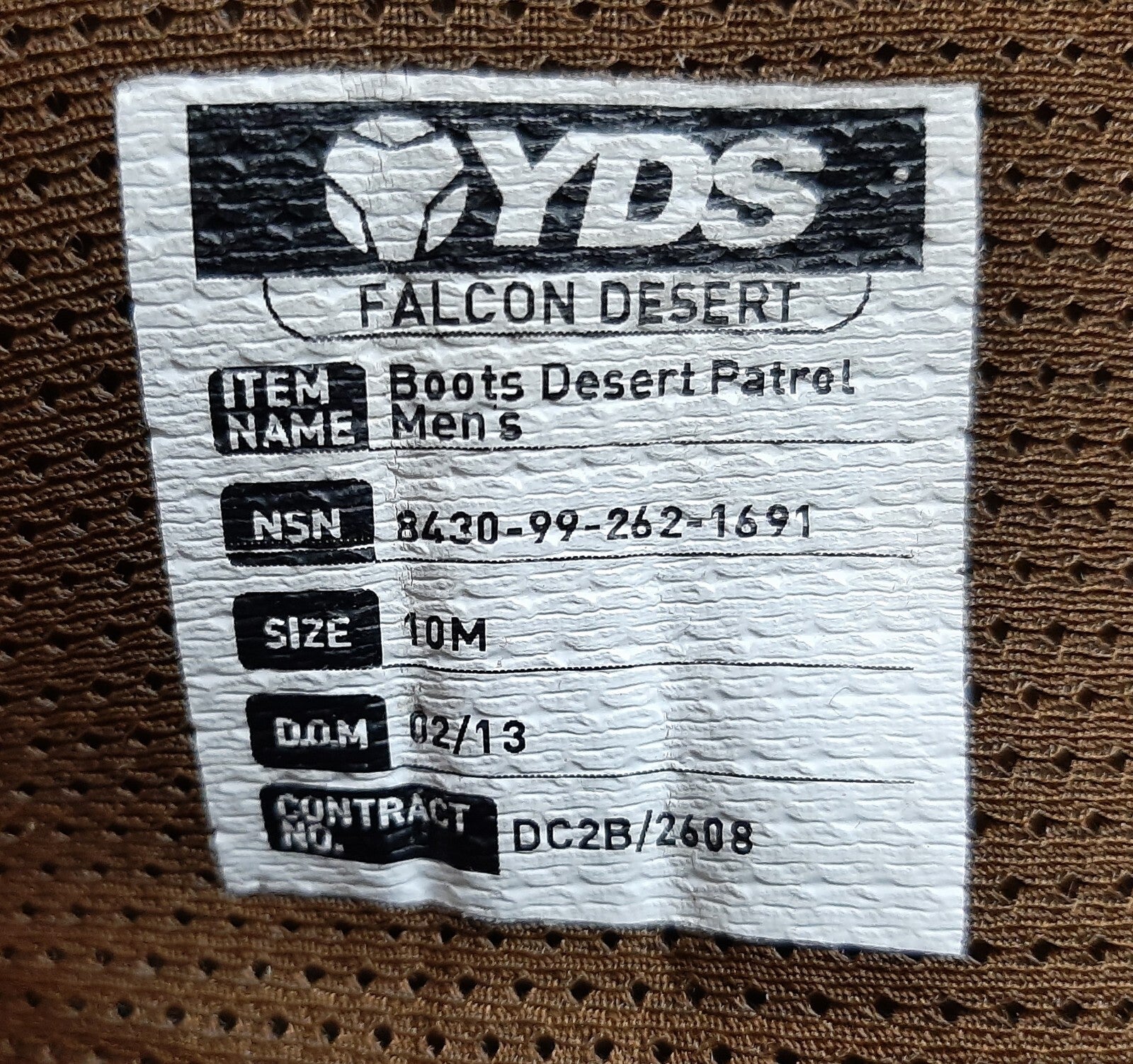 Desert Boots Patrol YDS Falcon British Army Soldier Warm Weather Footwear