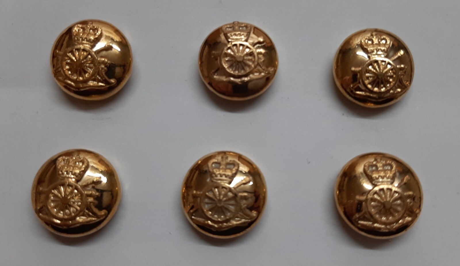 Royal Artillery Regimental Mounted Dress Button Set X6 British Army Insignia