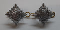 British Made Mil-Spec Metal Officers Rank Pips Silver Chrome Tria Juncta In Uno