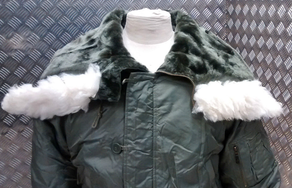 N2B US Military Snorkel Flight Bomber Jacket GREEN - NEW
