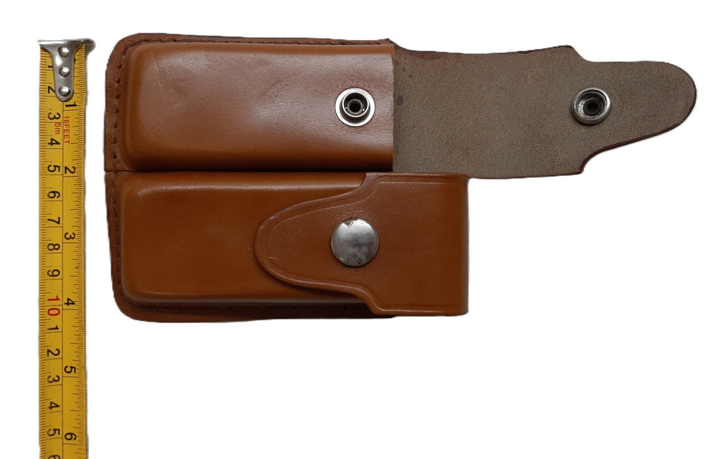 FN Ammo Pouches Leather U.S F9 GP Magazine Clip / Belt Clip Twin Mag Holders X2