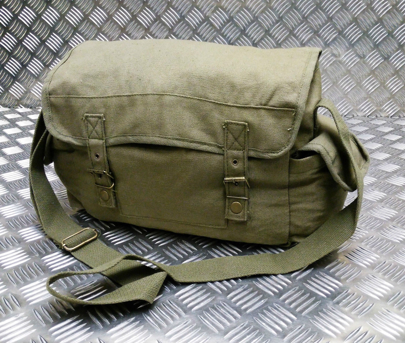 Military Style Canvas / Haversack / Satchel / Shoulder Bag Assorted Cols - NEW
