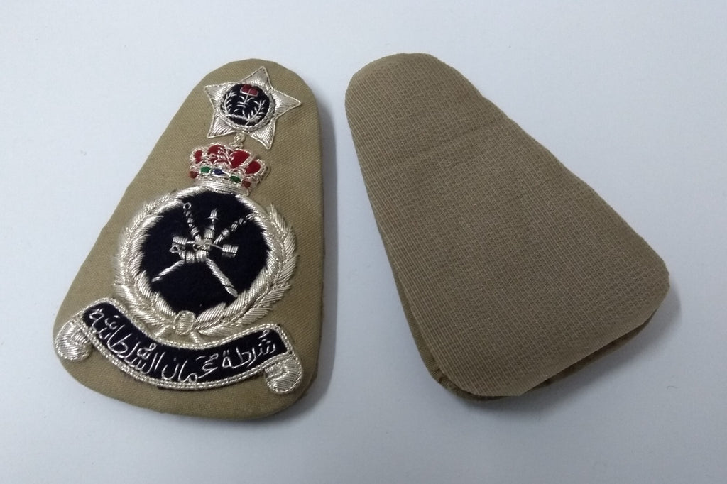 Oman Rank Badges Khaki Stone Royal Crown 1st SgtMjr