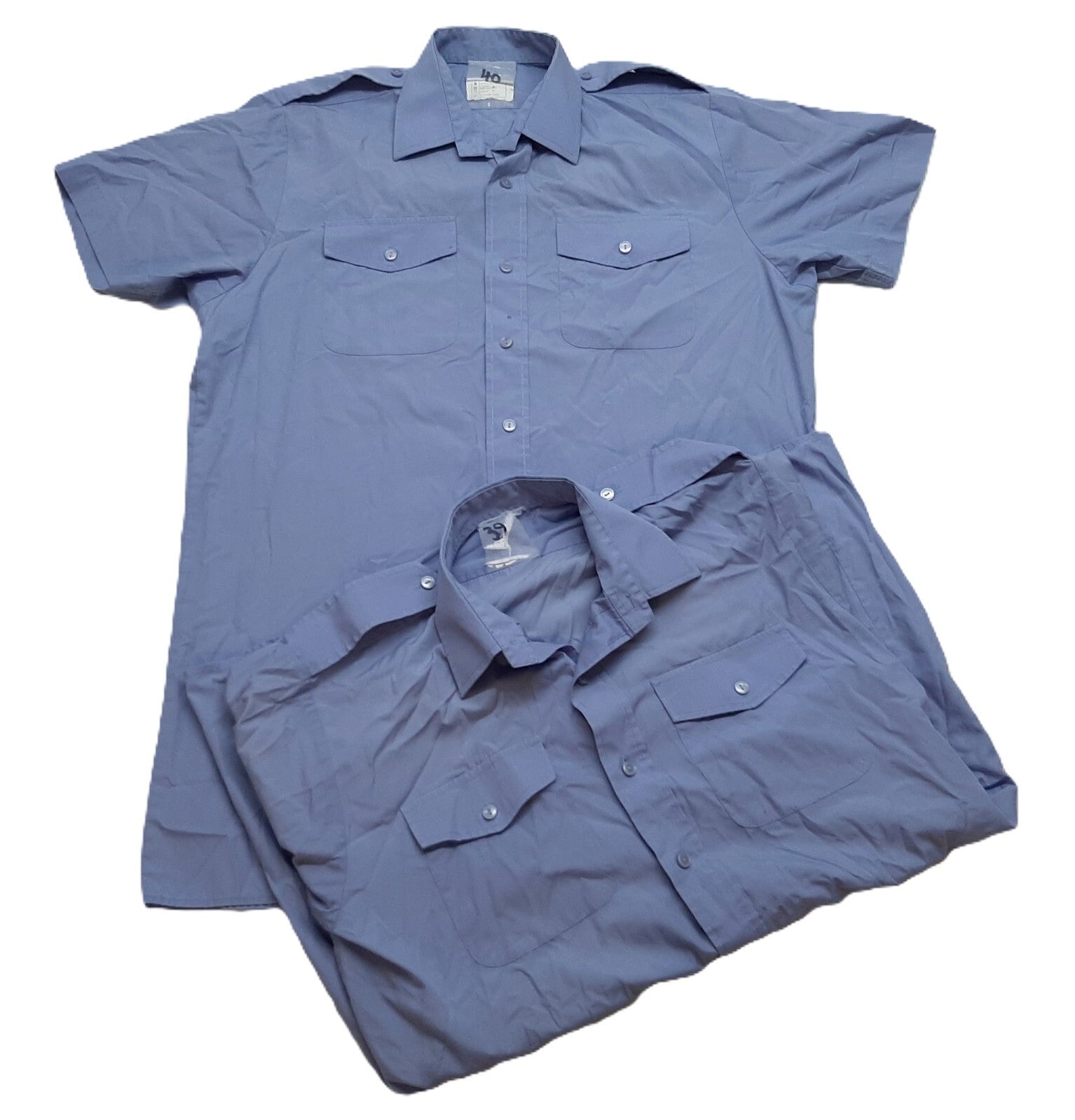 RAF Royal Air Force Air Force Shirts Airforce Blue Short Sleeves x 2 GD2