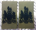 Genuine British OD WARRANT OFFICER Rank Slides / Epaulettes- Brand NEW