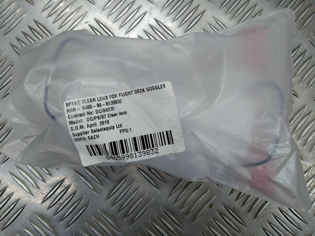 Honeywell Protective Flight Deck Goggles Clear Spare Lenses Pack of 2