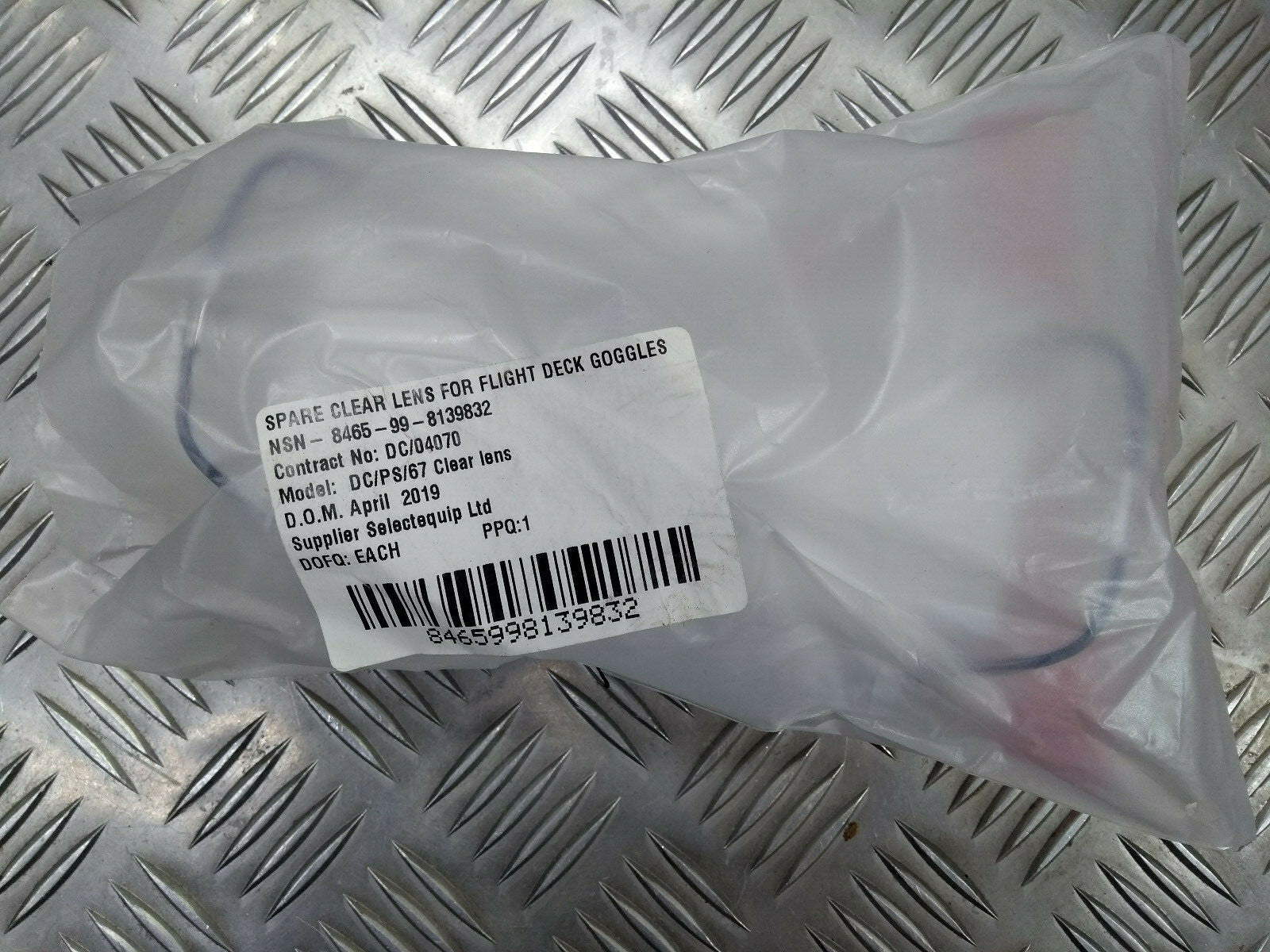 Honeywell Protective Flight Deck Goggles Clear Spare Lenses Pack of 2