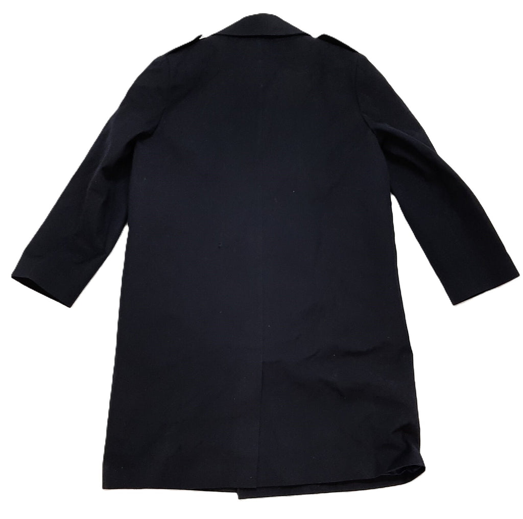 Black Vintage Raincoat British Double Breasted Removable Liner 108cm