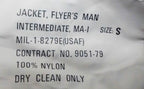 MA1 US Military Style Bomber Jacket Maroon Stone Washed - NEW