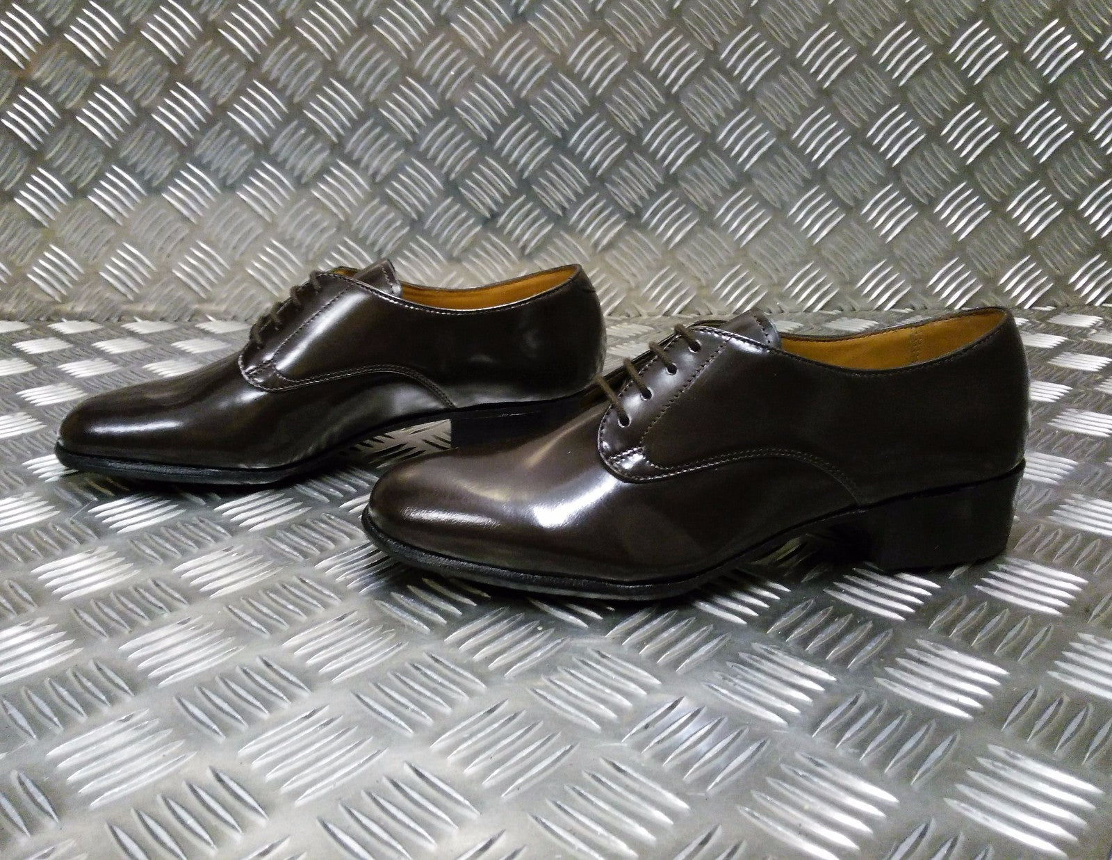 Genuine British Issue Womens Brown Leather Service Gibson Shoe- NEW