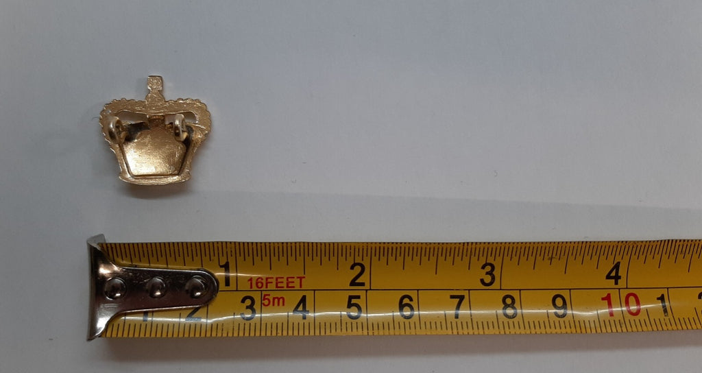 Crown Badges RAF Royal Air Force - Naval OFC Type No Fittings 1 Pair NOS