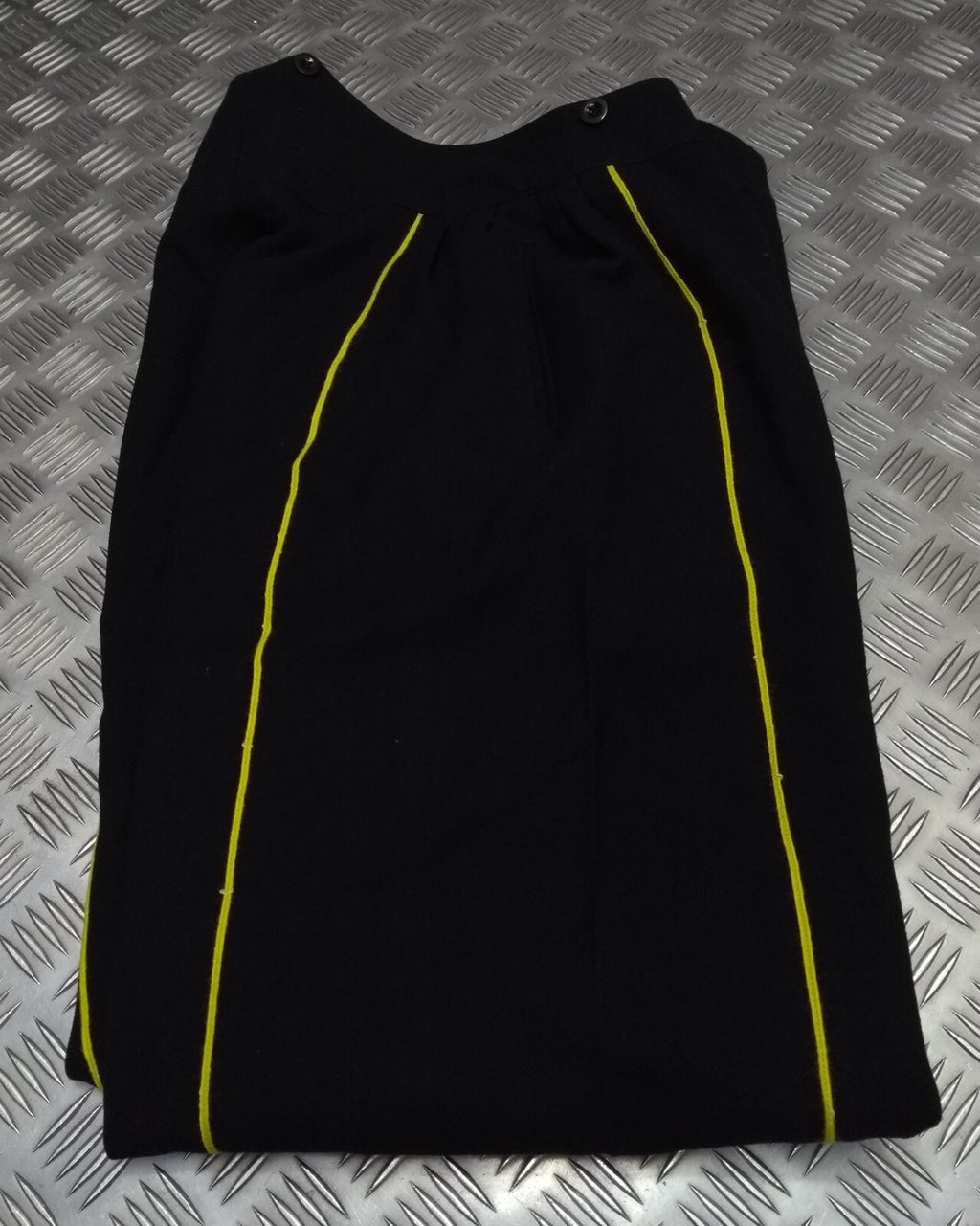 No1 Dress Trousers Bandsman Double Yellow Piping Loose Fit Uniform Waist 37"