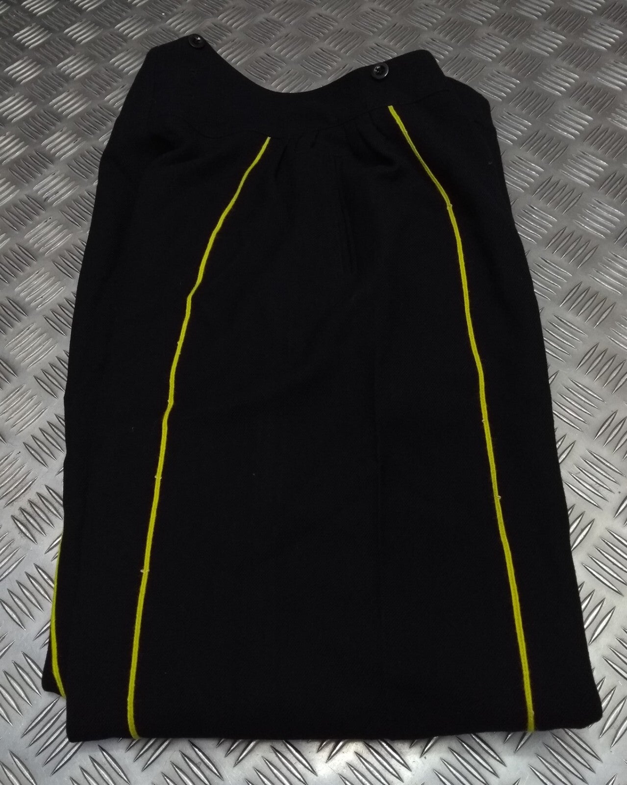 No1 Dress Trousers Bandsman Double Yellow Piping Loose Fit Uniform Waist 37"