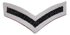 10 Army Chevrons Green on Red Felt British Lance Corporal Rank Stripes Job Lot