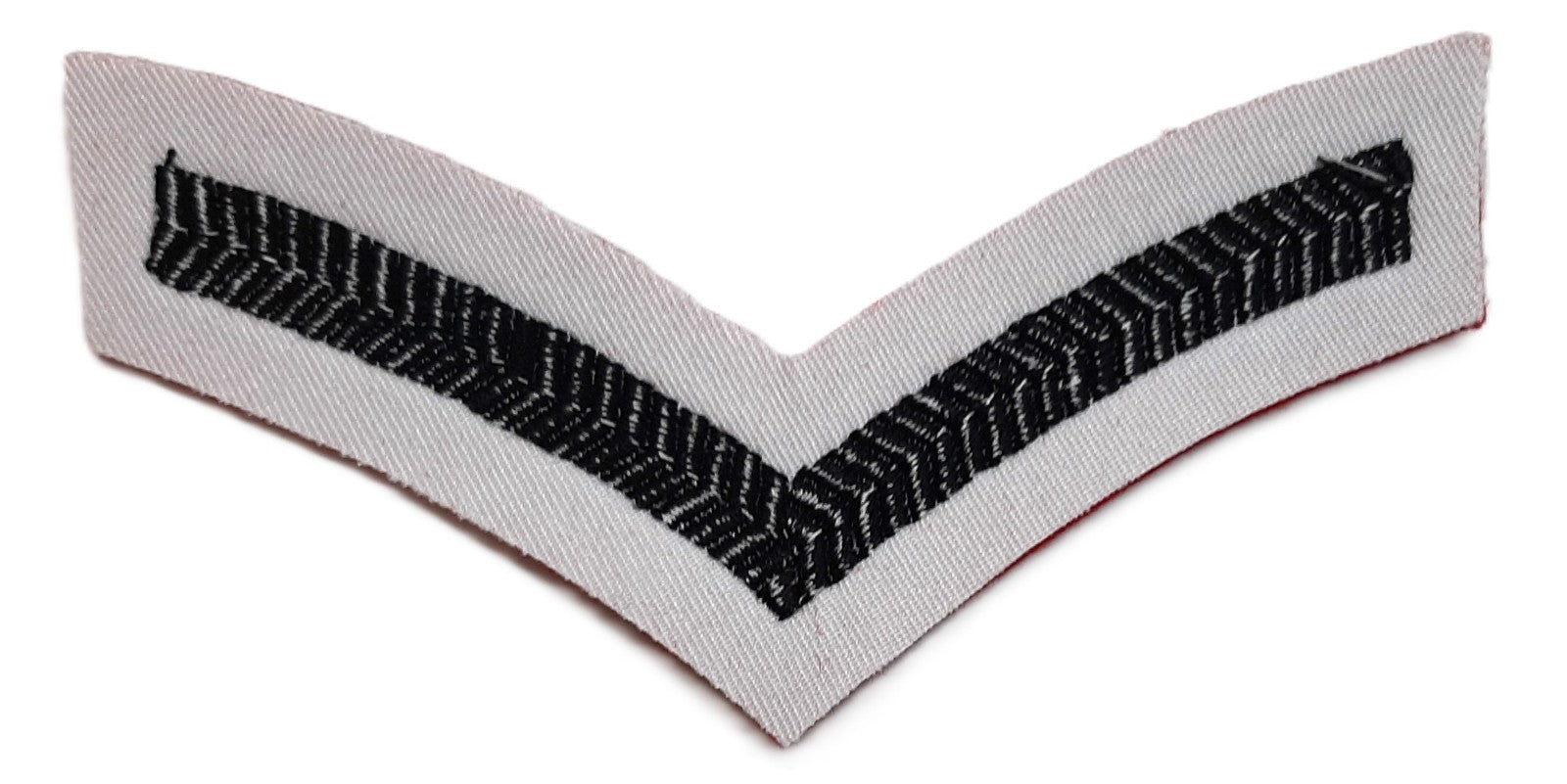 10 Army Chevrons Green on Red Felt British Lance Corporal Rank Stripes Job Lot