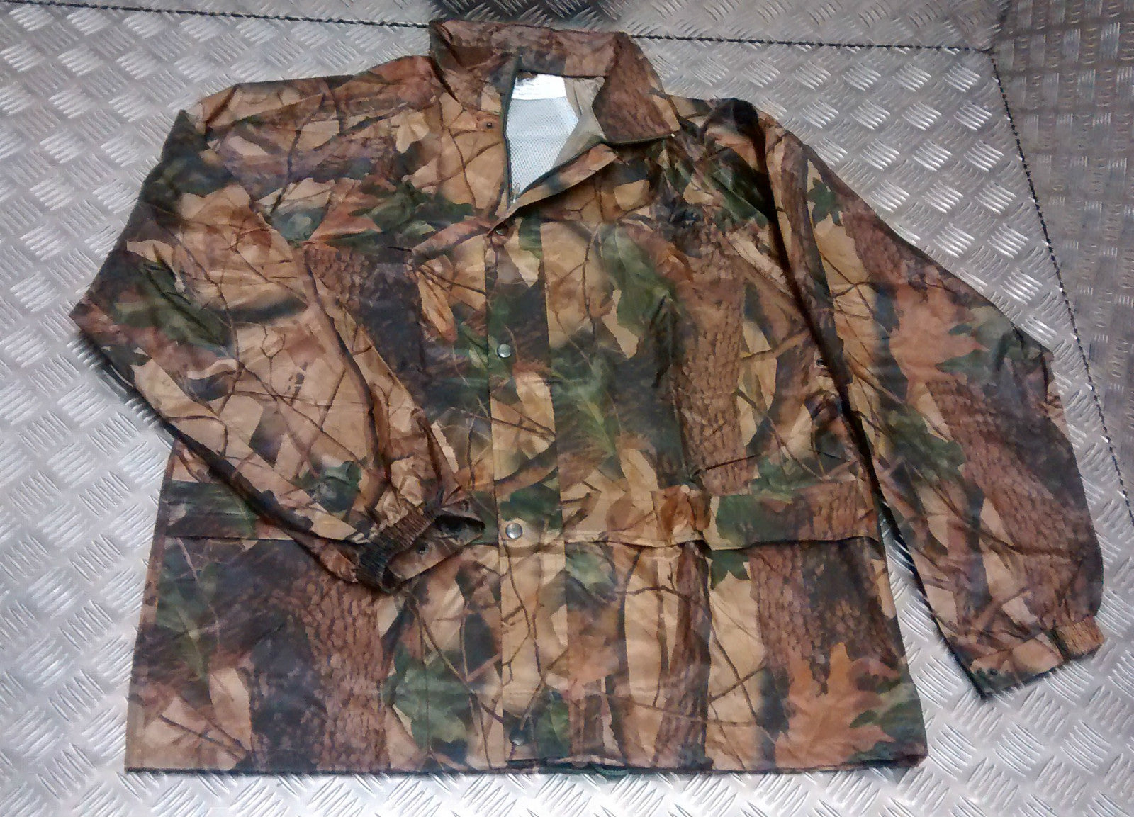 Military Style 100% Waterproof Foul Weather Suit Tree Bark Camo - NEW