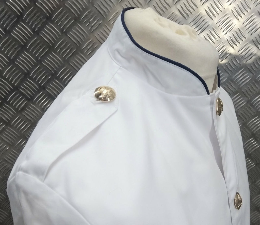 Stewards Jacket White RAF Royal Air Force Pattern No Buttons Assorted Sizes - NEW