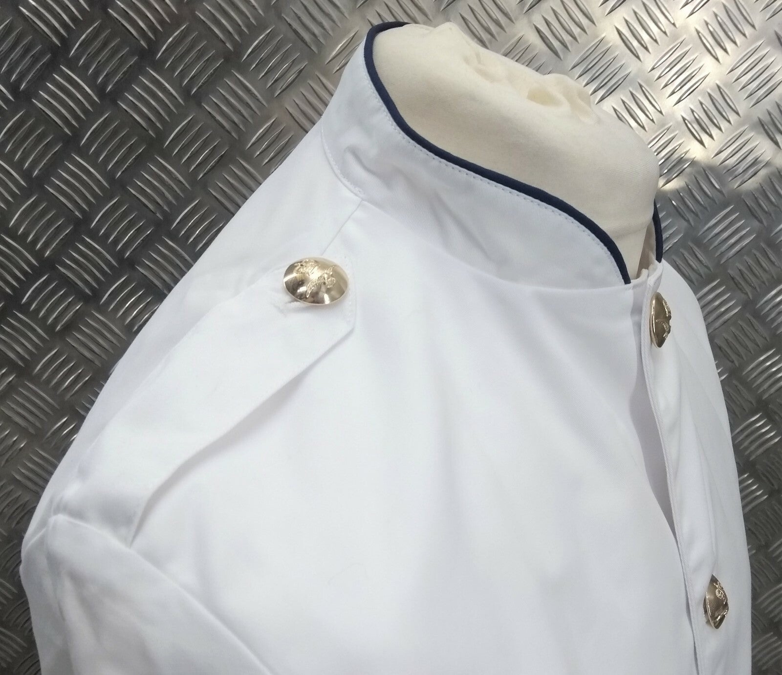 Stewards Jacket White RAF Royal Air Force Pattern No Buttons Assorted Sizes - NEW