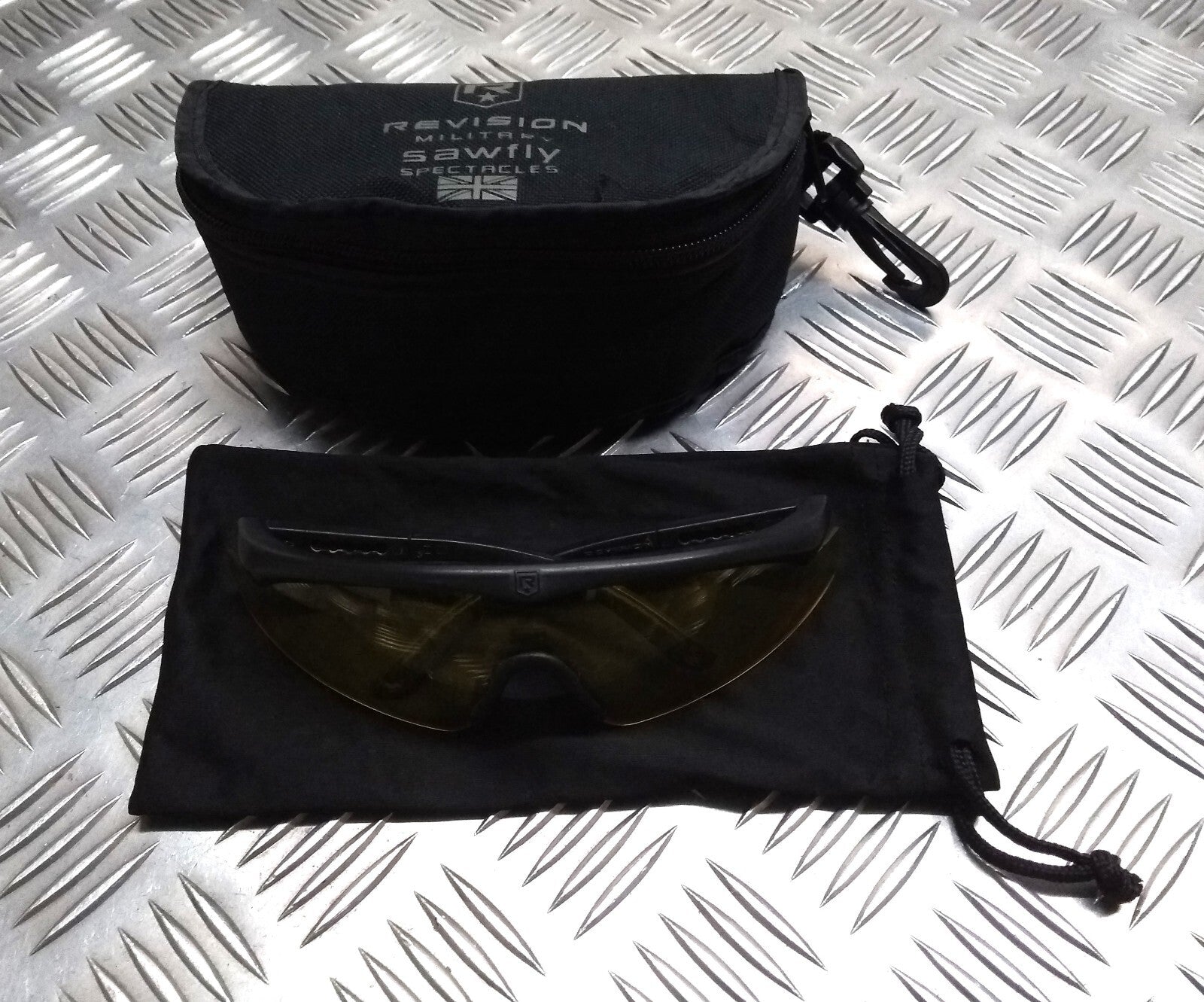 Army Ballistic Glasses Revision Version 2 Hi Contrast Yellow Lens & Soft Case