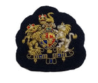 Mess Kit Badge WO1 on Navy British Hand Embroidered Insignia Arm Patch