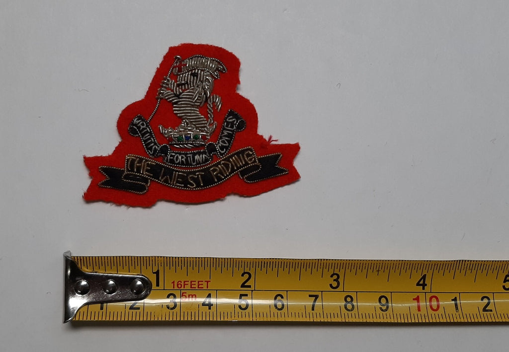 The West Riding Vintage British Army Hand Embroidered Insignia Patch / Badge