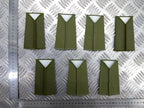 Duke of Wellington's Regiment DWR CCF OD Green Rank Slides British Army - NEW