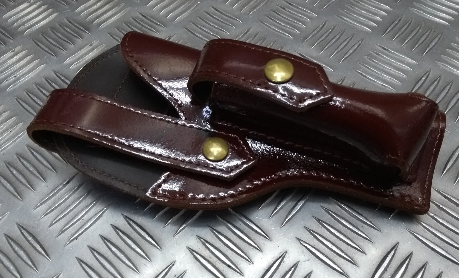 Leather Parade Holster Hi Sheen Brown Ceremonial Issue Made in England