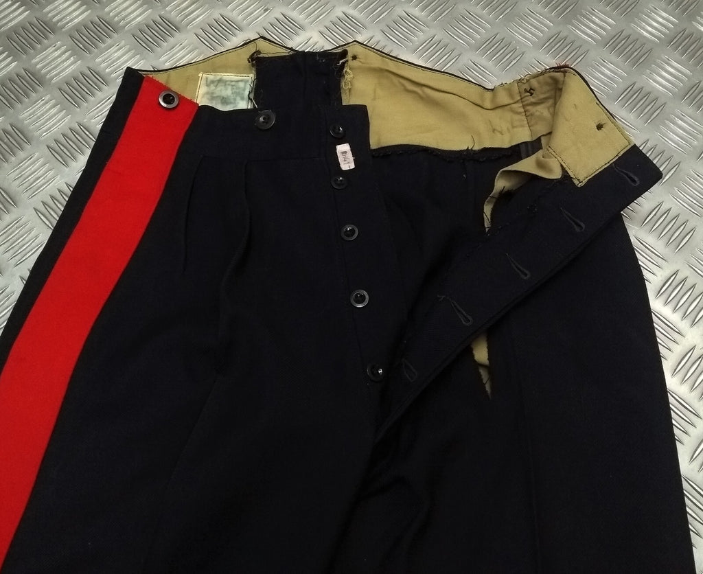 Vintage No1 Trousers Uniform Dress Old Pattern British Army 2" Red Stripe Faulty