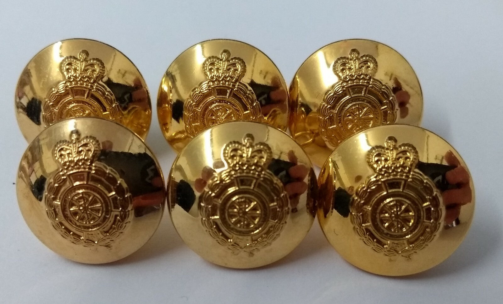 Genuine Vintage British LAS London Ambulance Service Dress Cap Buttons 16.5mm
