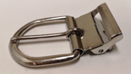 Chrome Colour Belt Buckles Single Prong Strap Slider Toothed