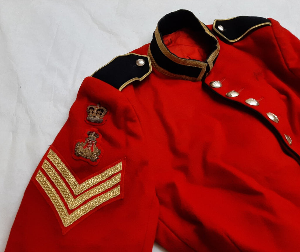 British Army Red Tunic Royal Signals Buttons Ceremonial Jacket